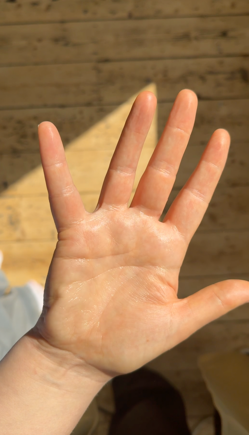 Before — Hand Hero, Sweat Absorbent Moisturiser